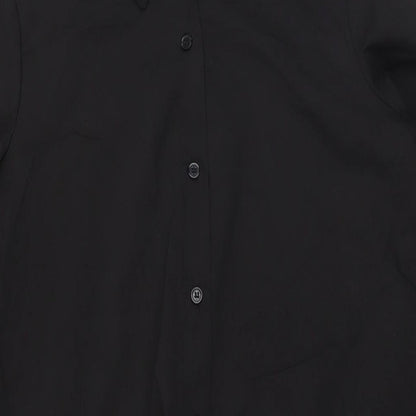 Womens UK Size One Size Nasty Gal Black Basic Button-Up