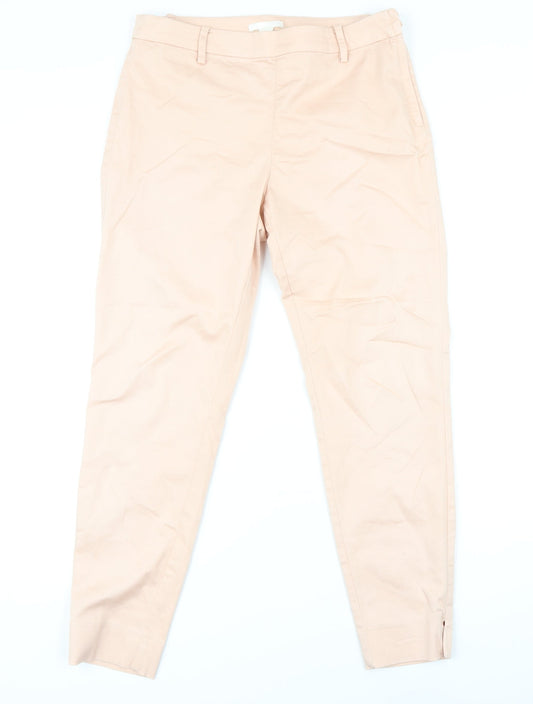 Womens UK Size 10 H&M Regular Fit  Pink Trousers