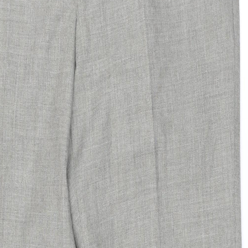 St Michael Mens Green Polyester Trousers Size 36 in L29 in Regular