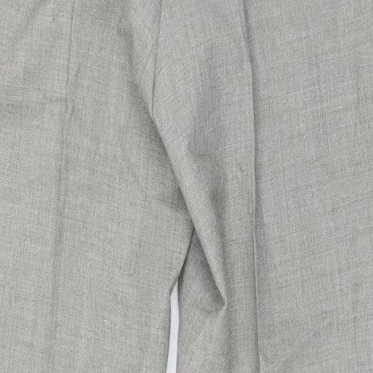 St Michael Mens Green Polyester Trousers Size 36 in L29 in Regular