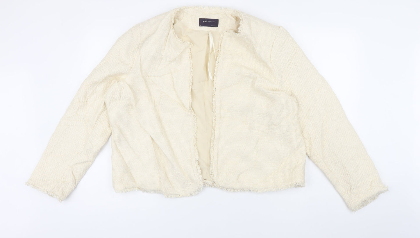 Womens UK Size 18 Marks and Spencer Ivory Jacket