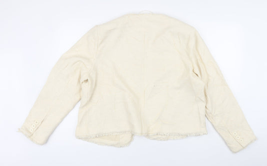 Womens UK Size 18 Marks and Spencer Ivory Jacket