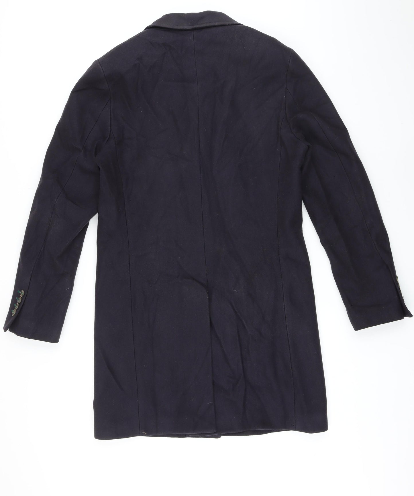 Mens UK Size M EL GANSO Blue Overcoat