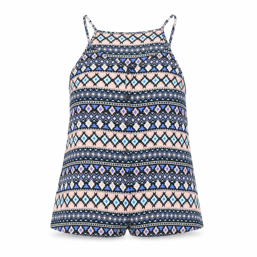 Divided by H&M Womens Multicoloured Viscose Basic Button-Up Size 6 Halter