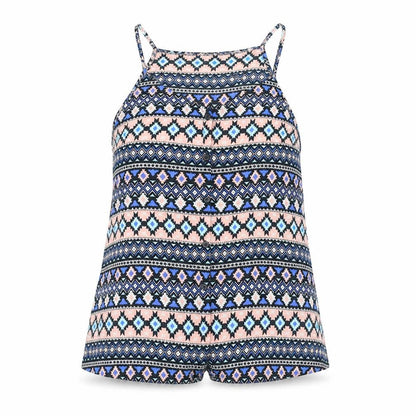 Divided by H&M Womens Multicoloured Viscose Basic Button-Up Size 6 Halter
