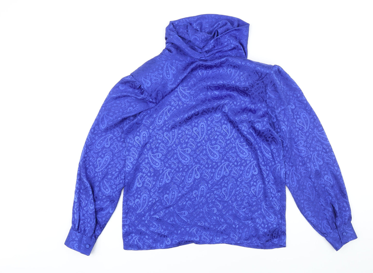 Womens UK Size 10 St Michael Blue Basic Button-Up