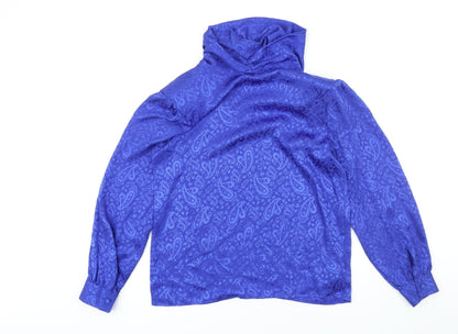 Womens UK Size 10 St Michael Blue Basic Button-Up