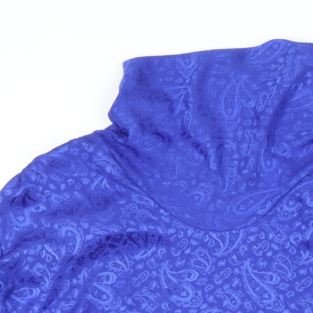 Womens UK Size 10 St Michael Blue Basic Button-Up