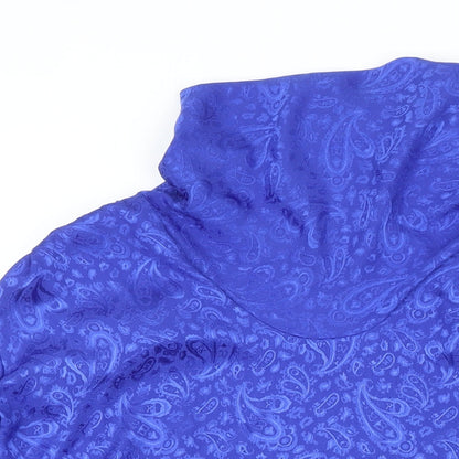 Womens UK Size 10 St Michael Blue Basic Button-Up