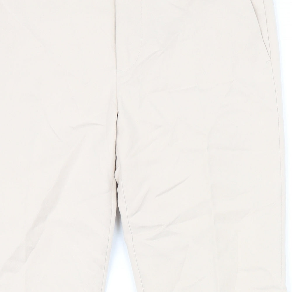 Womens UK Size M Zara Regular Fit  Beige Trousers