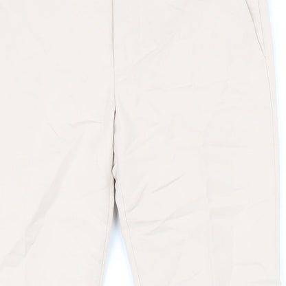 Womens UK Size M Zara Regular Fit  Beige Trousers