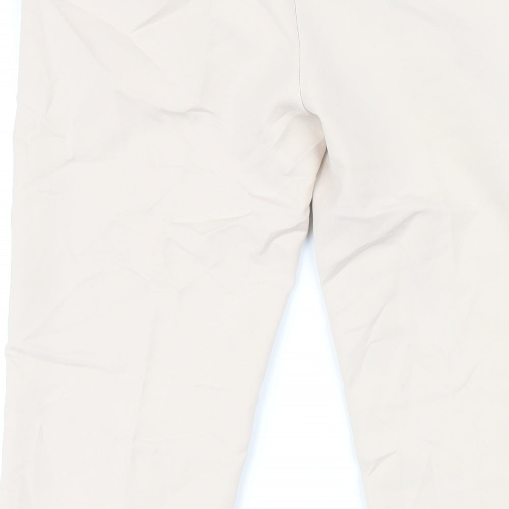 Womens UK Size M Zara Regular Fit  Beige Trousers
