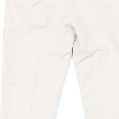 Womens UK Size M Zara Regular Fit  Beige Trousers