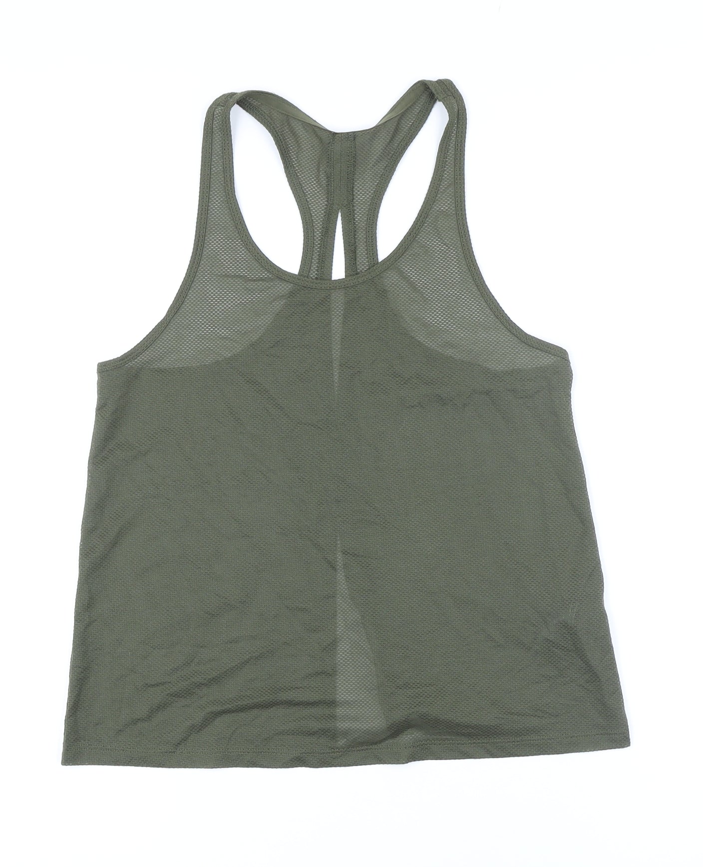 Marks and Spencer Womens Green Polyester Camisole Casual Size 6 Scoop Neck - Racer Back