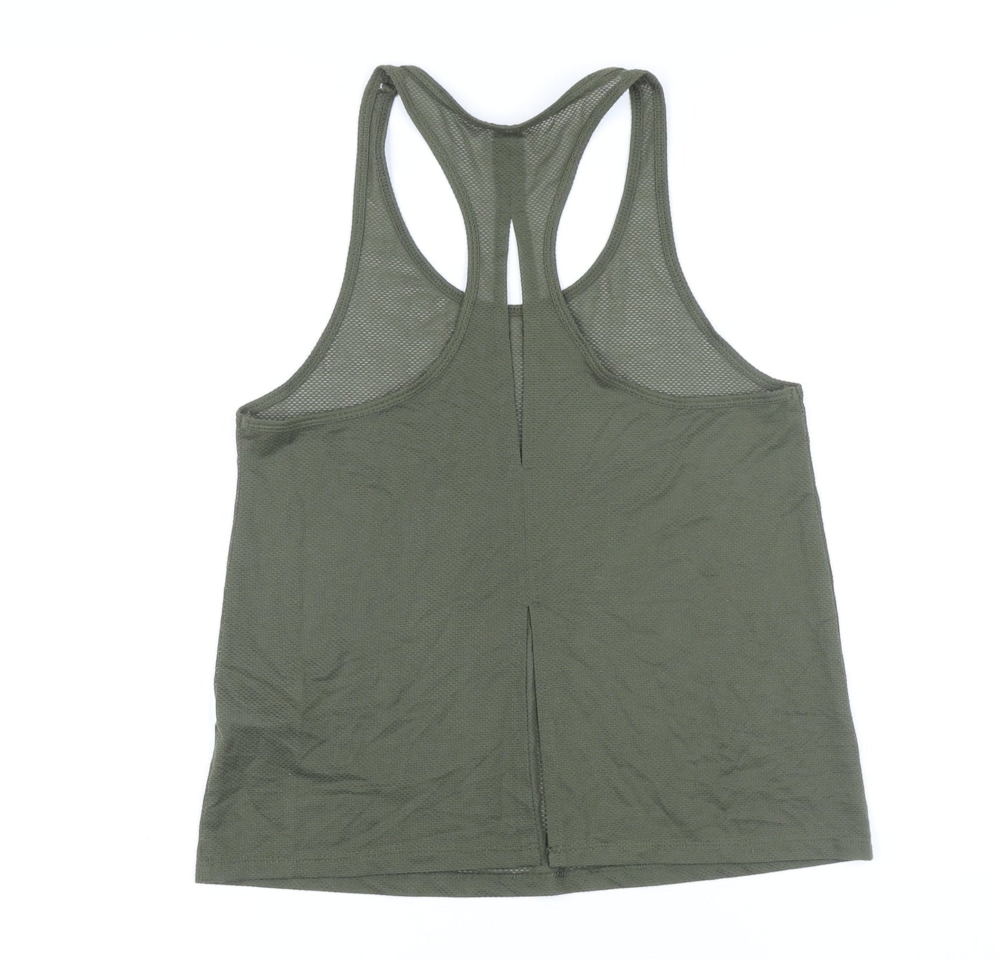 Marks and Spencer Womens Green Polyester Camisole Casual Size 6 Scoop Neck - Racer Back
