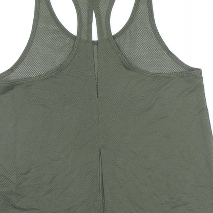 Marks and Spencer Womens Green Polyester Camisole Casual Size 6 Scoop Neck - Racer Back