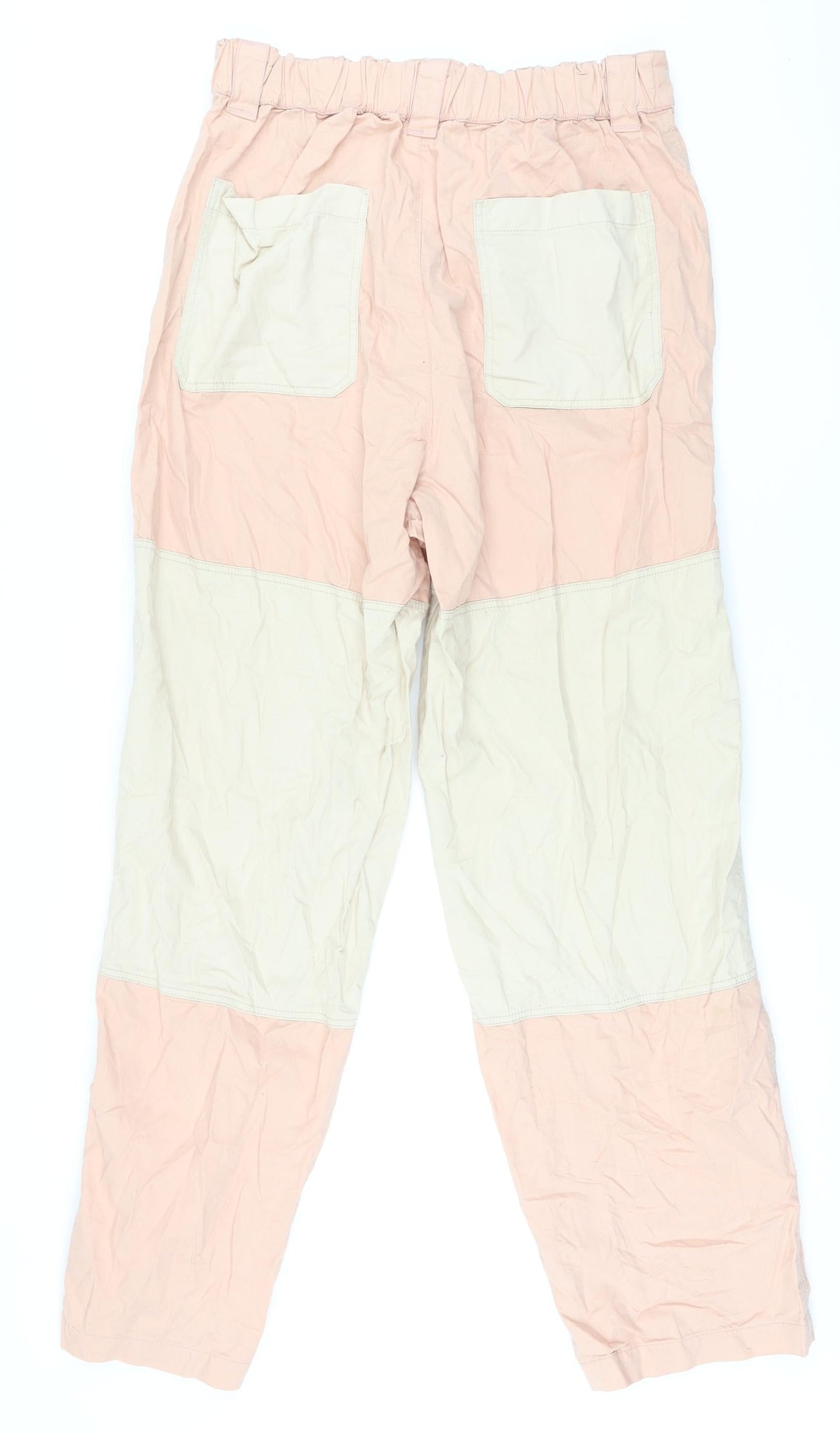 Womens UK Size M Bershka Regular Fit  Pink Trousers