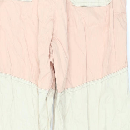 Womens UK Size M Bershka Regular Fit  Pink Trousers