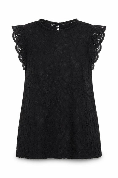 Womens UK Size M H&M Black Basic Button-Up