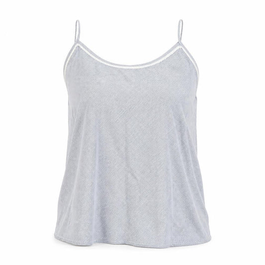 Womens UK Size M Mango Blue Camisole Button-Up