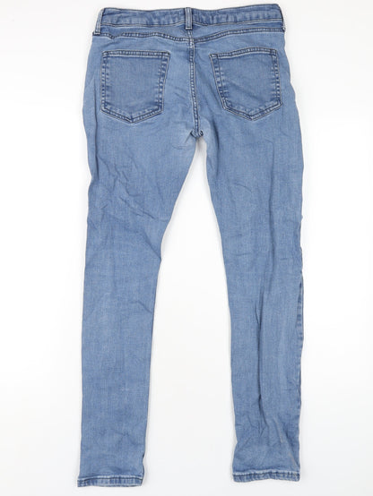 Mens UK Size 30 in Topman Regular Fit Skinny Blue Jeans