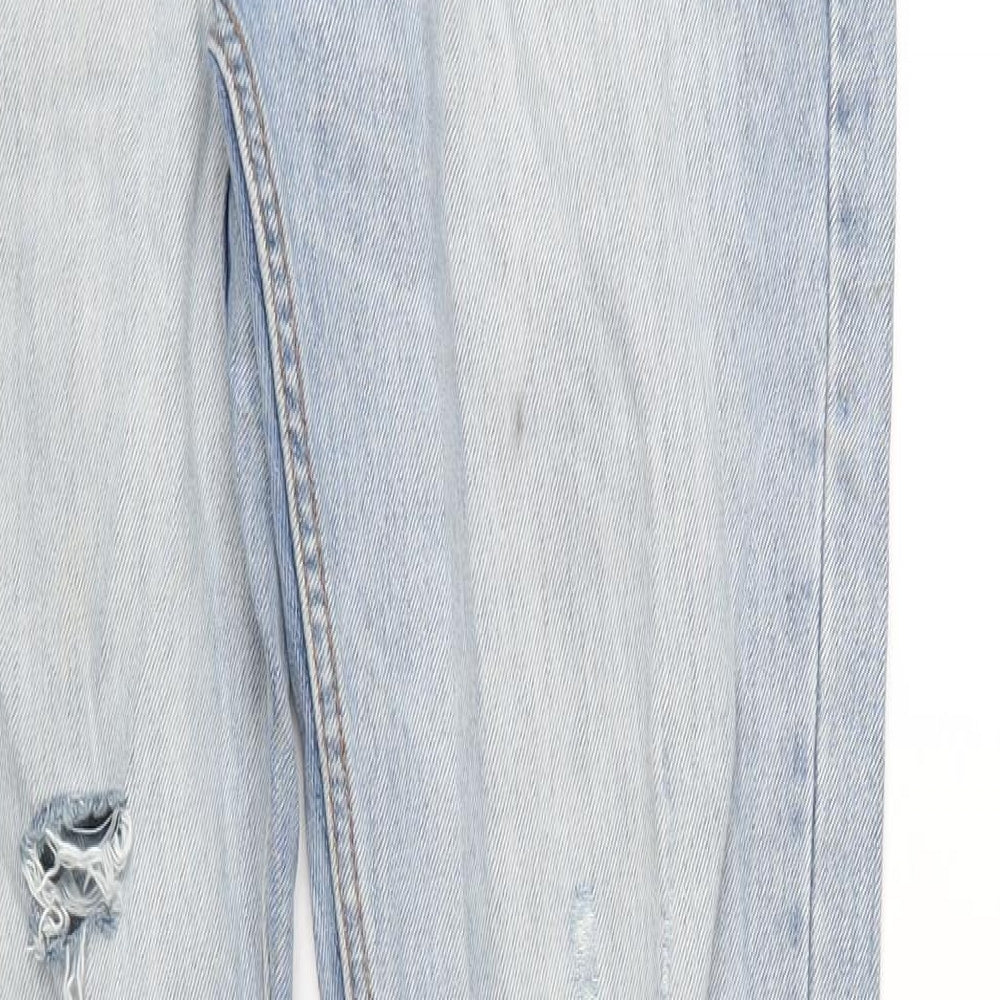 Mens UK Size 34 in Topman Regular Fit Straight Blue Jeans