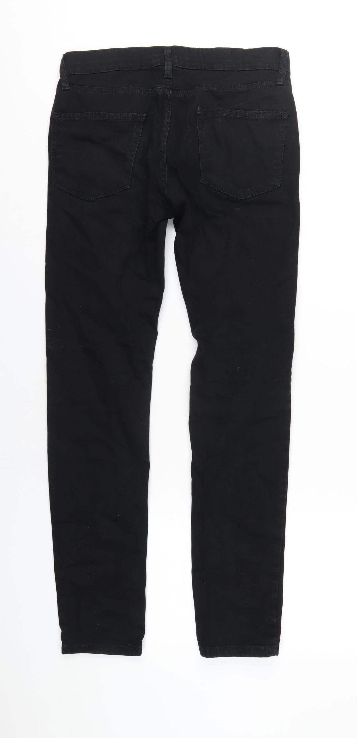 Mens UK Size 30 in Topman Regular Fit Skinny Black Jeans