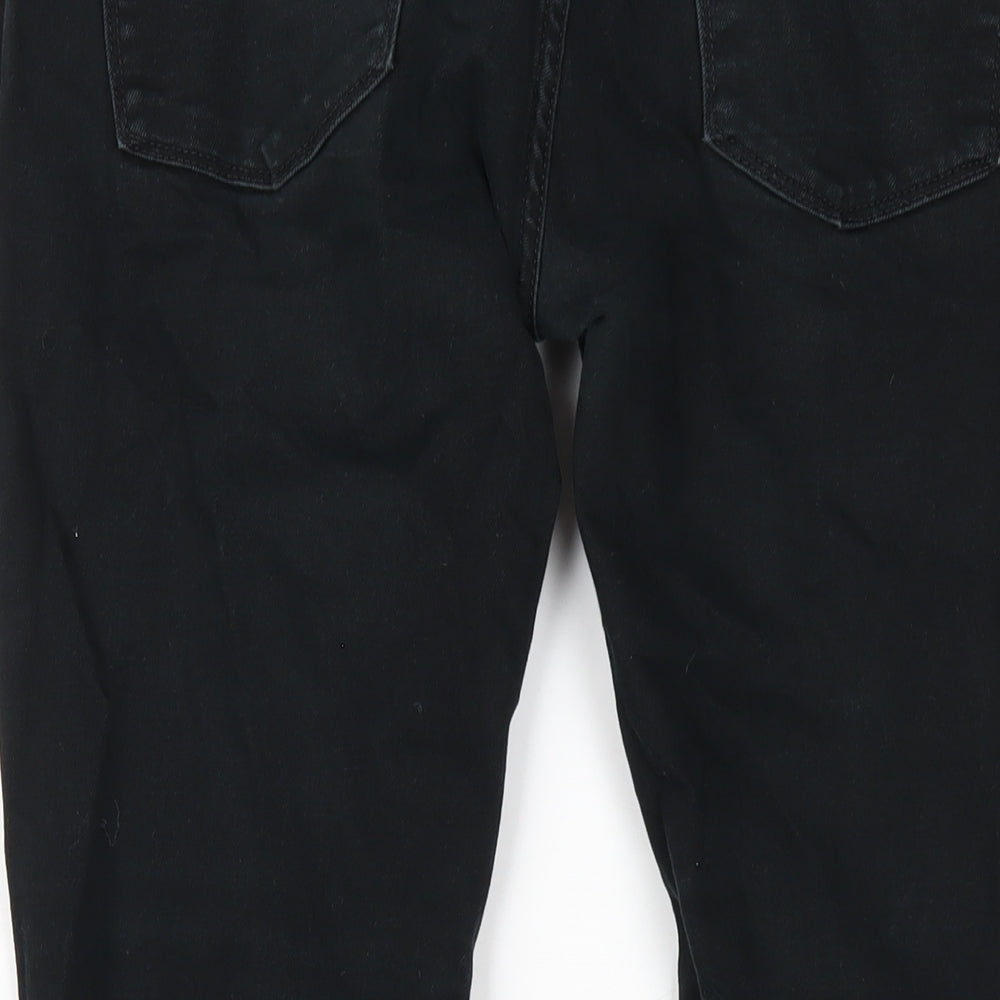 Easy Mens Black Cotton Skinny Jeans Size 34 in L29 in Regular Zip