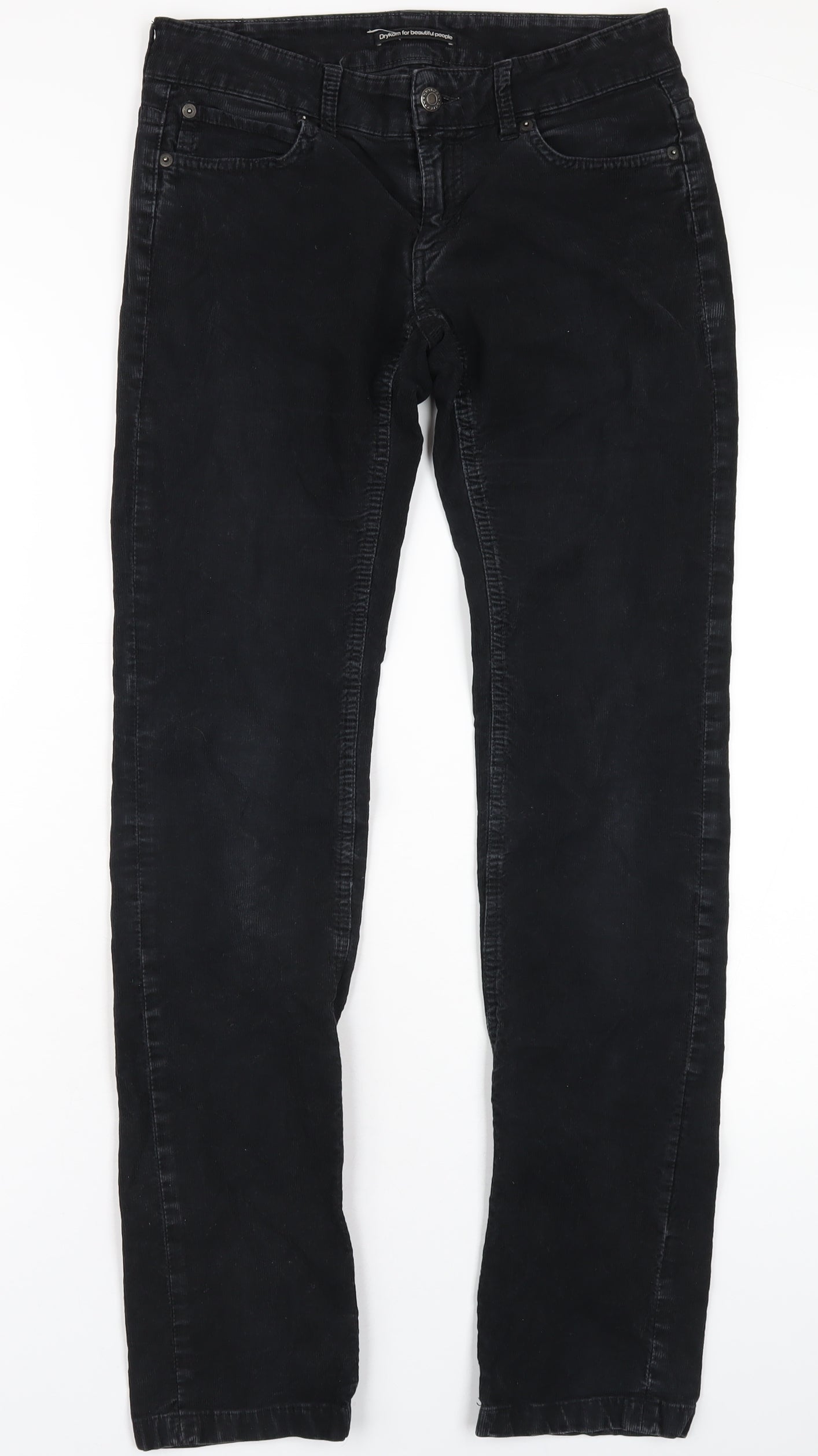 Womens UK Size 27 in Drykorn Slim Fit  Black Trousers