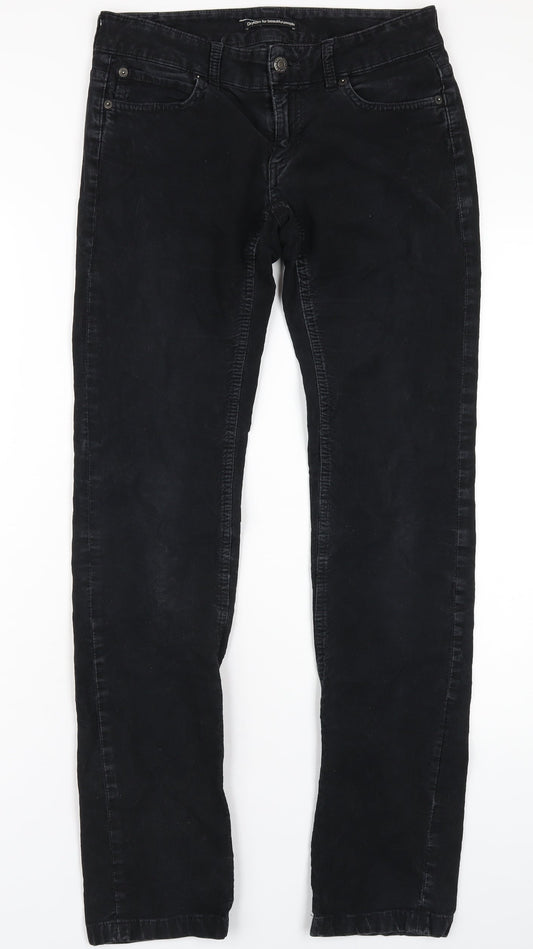 Womens UK Size 27 in Drykorn Slim Fit  Black Trousers