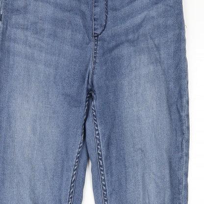 H&M Girls Blue Cotton Jegging Jeans Size 14 Years L29 in Regular Pullover