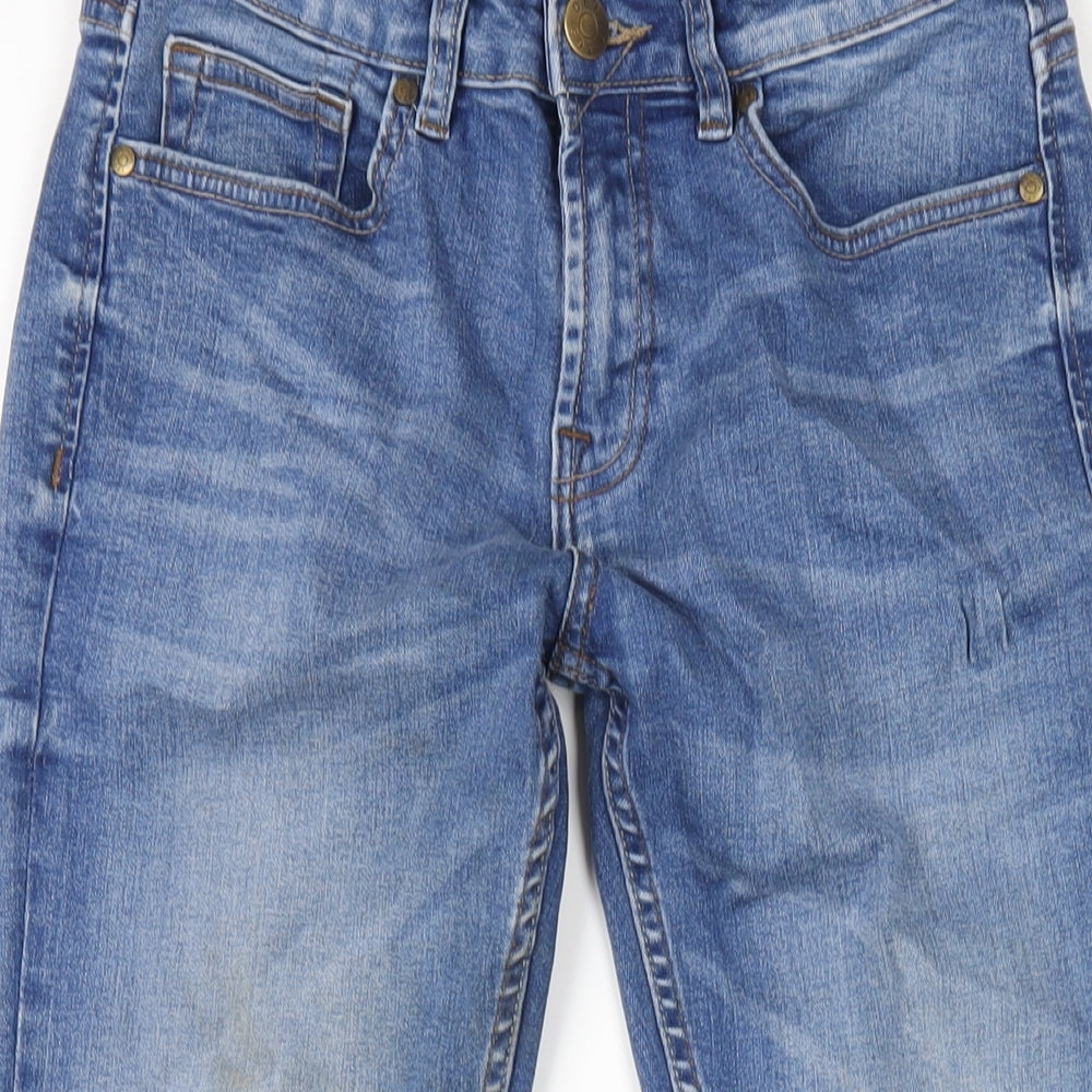 DENIM 365 Mens Blue Cotton Straight Jeans Size 30 in L28 in Slim Zip