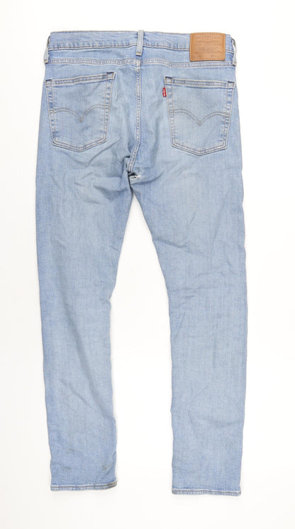 Levi's Mens Blue Cotton Skinny Jeans Size 33 in L32 in Regular Zip