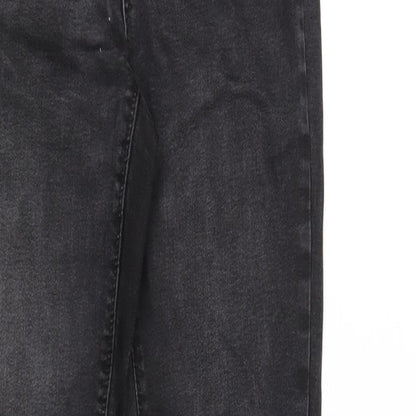 Denim & Co. Womens Black Cotton Skinny Jeans Size 12 L30 in Regular Zip