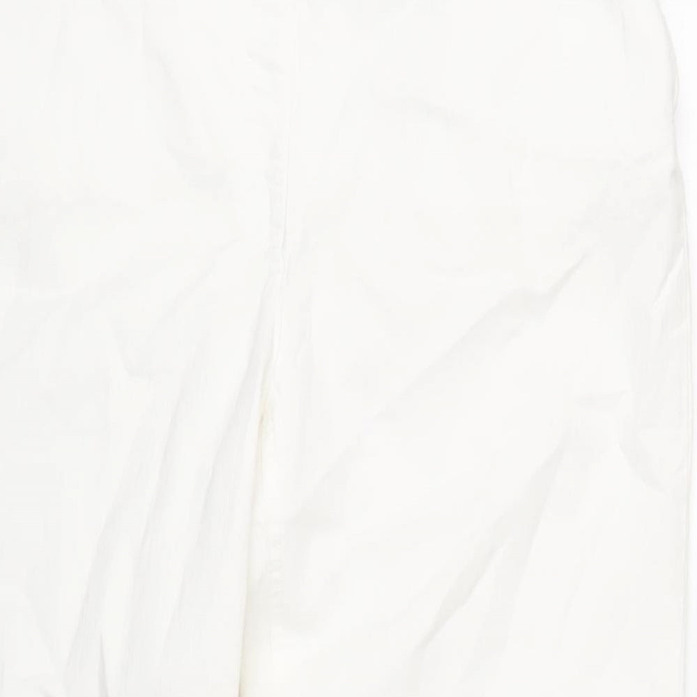 Betty Barclay Womens White Cotton Skinny Jeans Size 34 in L32 in Regular Zip