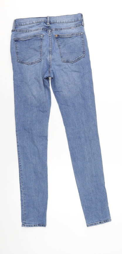 Womens UK Size 29 in H&M Regular Fit Skinny Blue Jeans