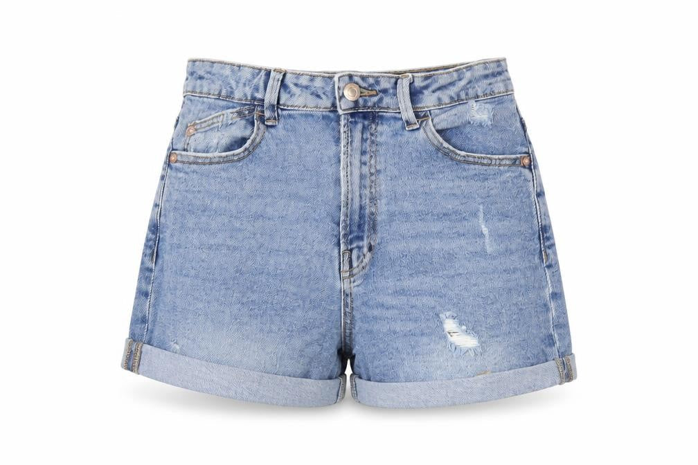 Womens UK Size 10 Stradivarius Slim Fit Boyfriend Shorts