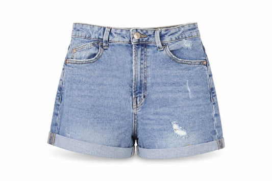 Womens UK Size 10 Stradivarius Slim Fit Boyfriend Shorts