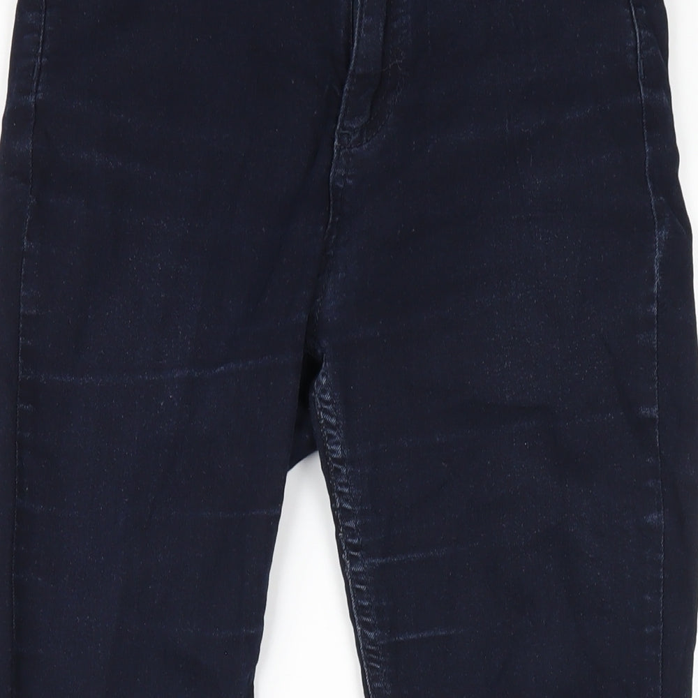 Dunnes Stores Womens Blue Cotton Skinny Jeans Size 8 L28 in Regular Zip