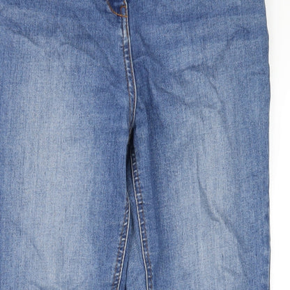Womens UK Size 12 Papaya Regular Fit Skinny Blue Jeans