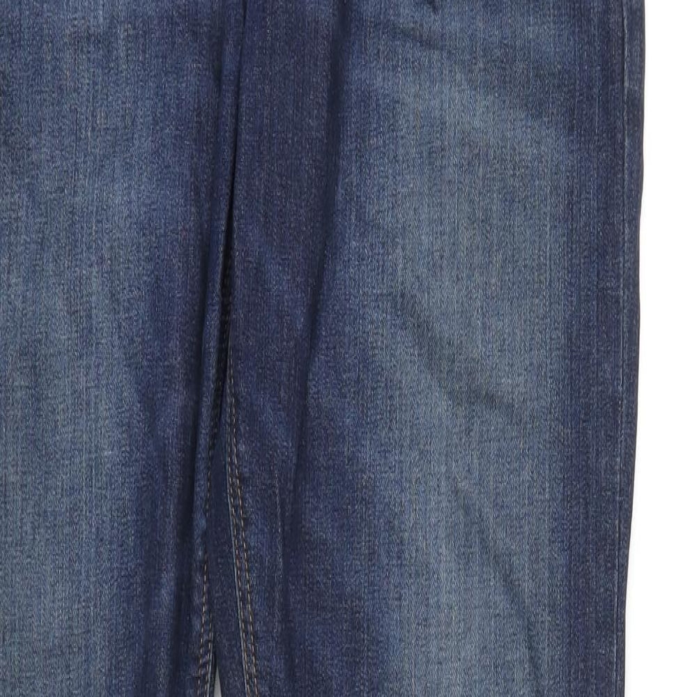 ASOS Mens Blue Cotton Skinny Jeans Size 34 in L34 in Regular Zip