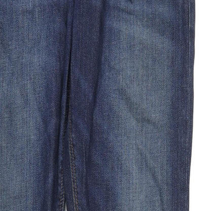 ASOS Mens Blue Cotton Skinny Jeans Size 34 in L34 in Regular Zip