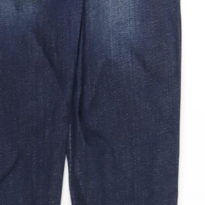 ASOS Mens Blue Cotton Skinny Jeans Size 34 in L34 in Regular Zip