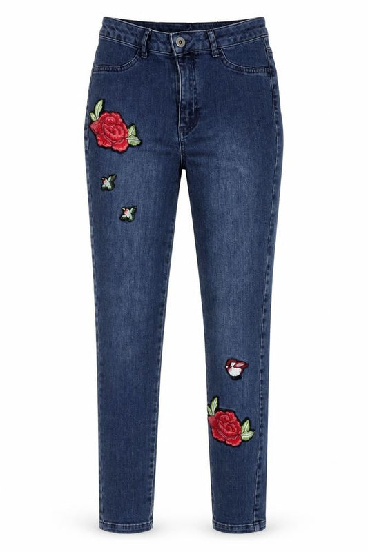 Calzedonia Womens Blue Cotton Skinny Jeans Size S L29 in Regular Zip