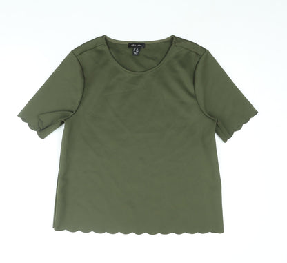Womens UK Size 12 New Look Green Basic Blouse