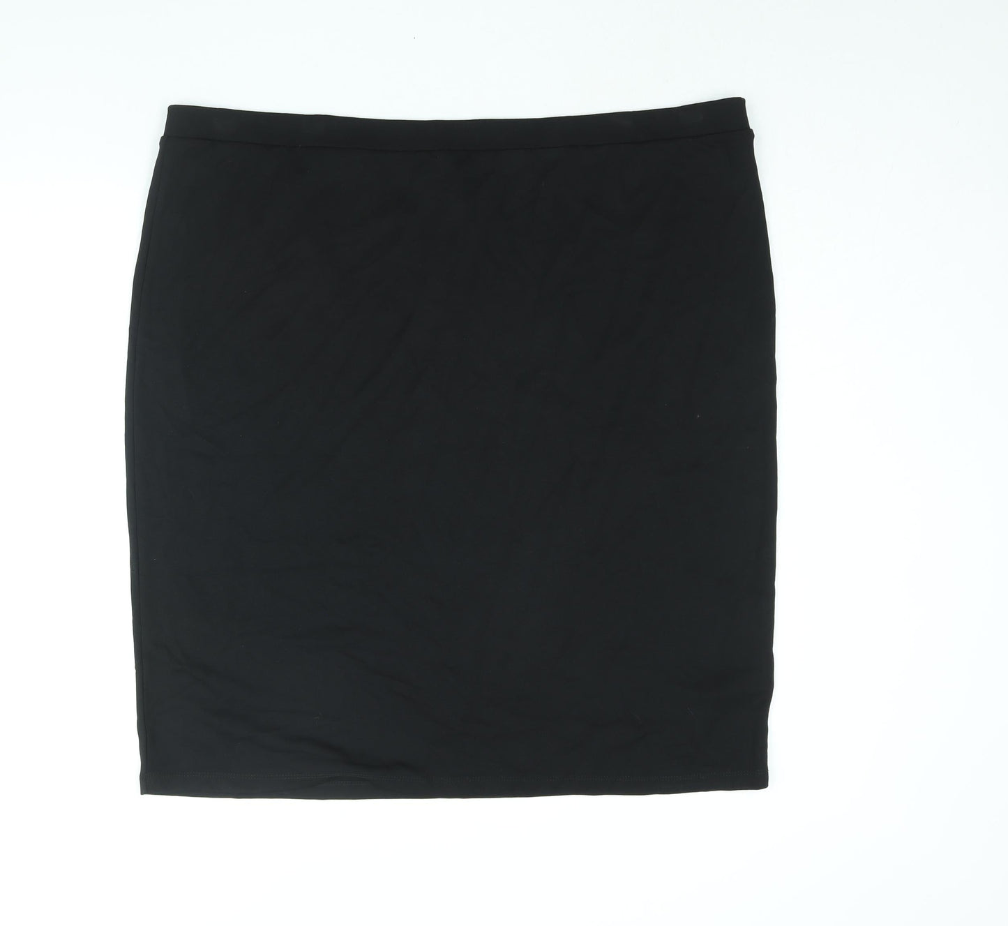 So Fabulous Womens Black Viscose Straight & Pencil Skirt Size 26