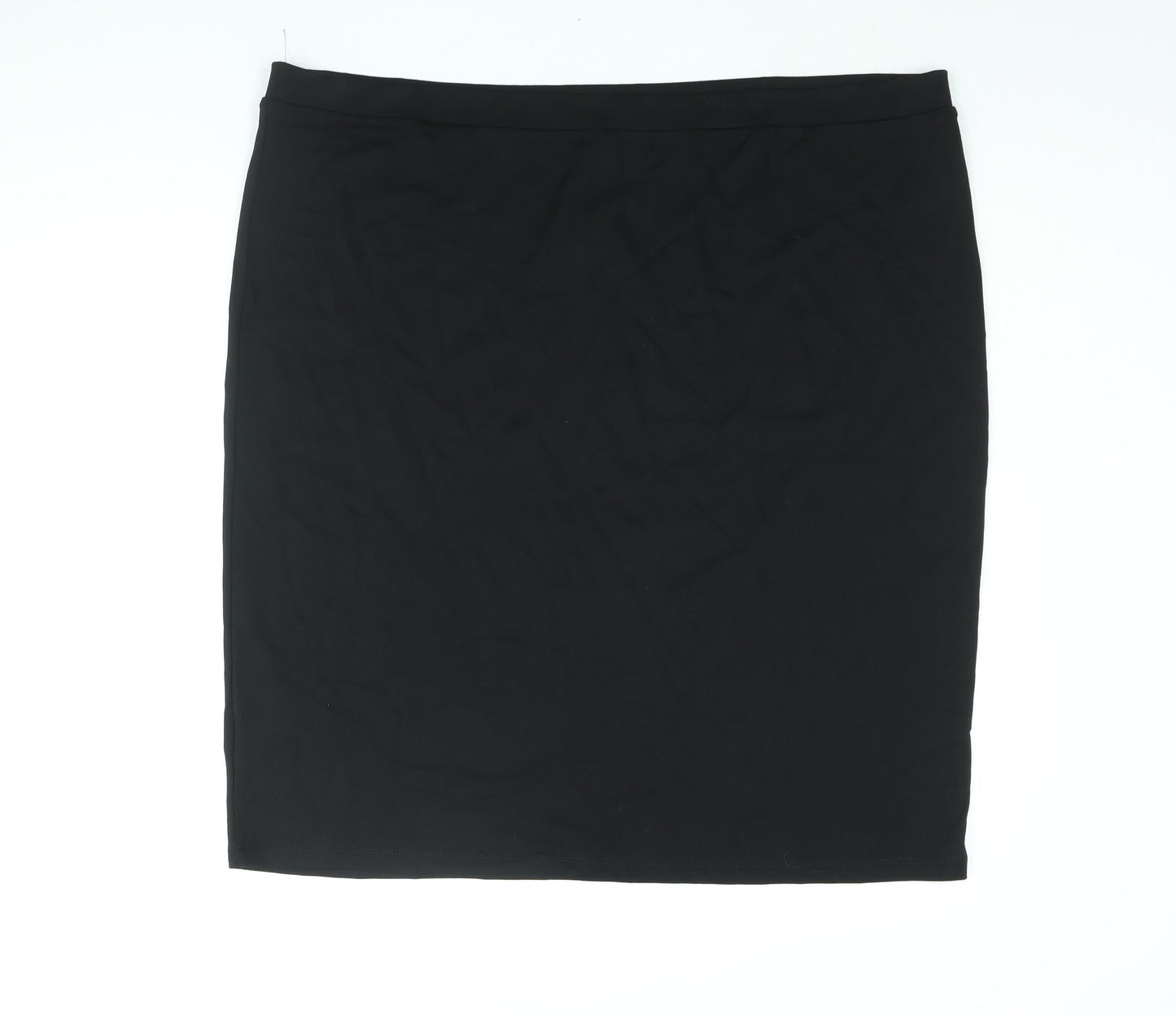So Fabulous Womens Black Viscose Straight & Pencil Skirt Size 26