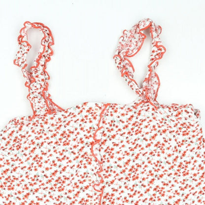 Womens UK Size 10 Topshop Red Camisole Blouse