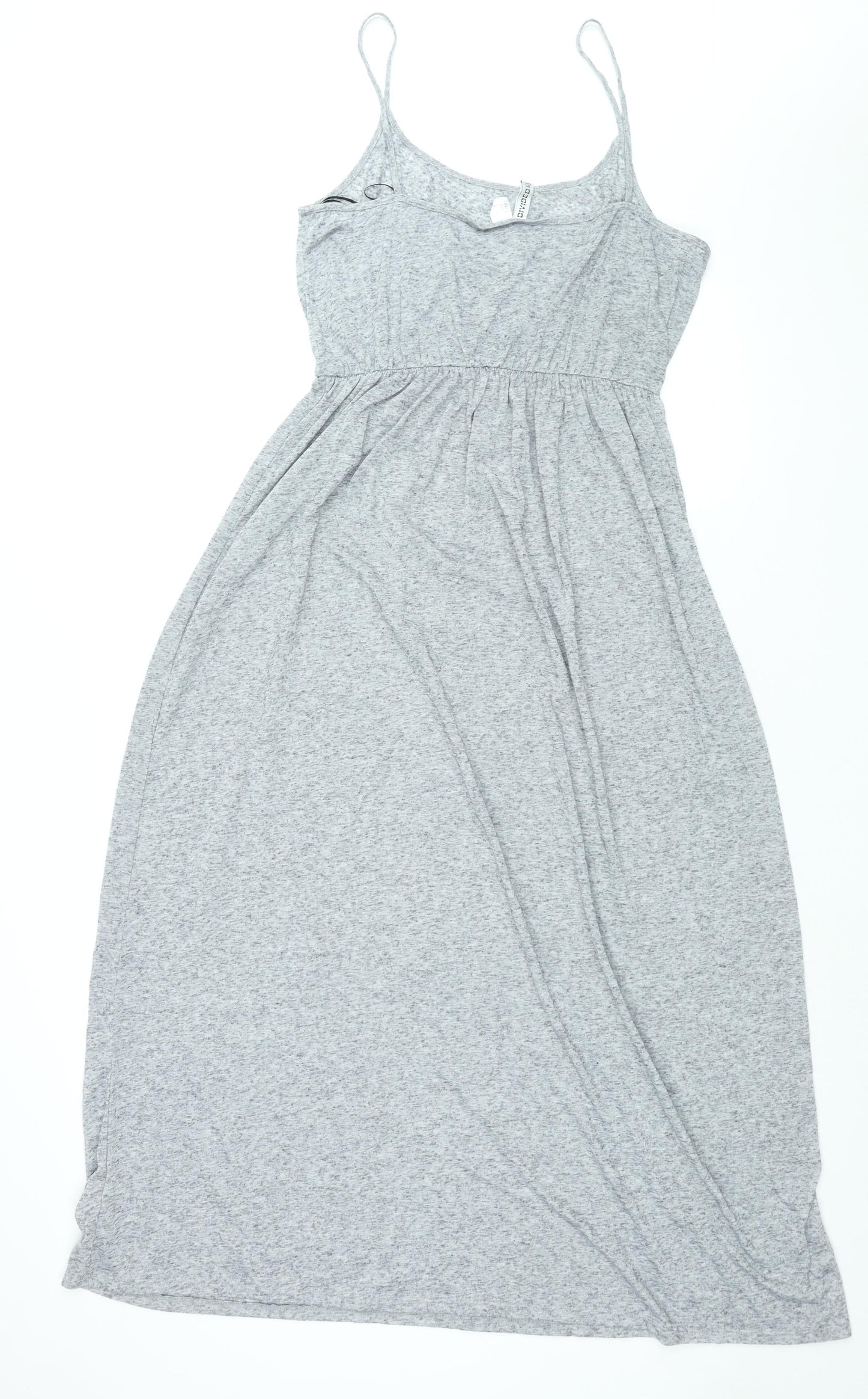 Divided by H&M Womens Grey Polyester Maxi Size L Scoop Neck Pullover