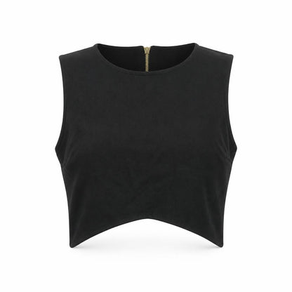 Womens UK Size 8 River Island Black Cropped Blouse